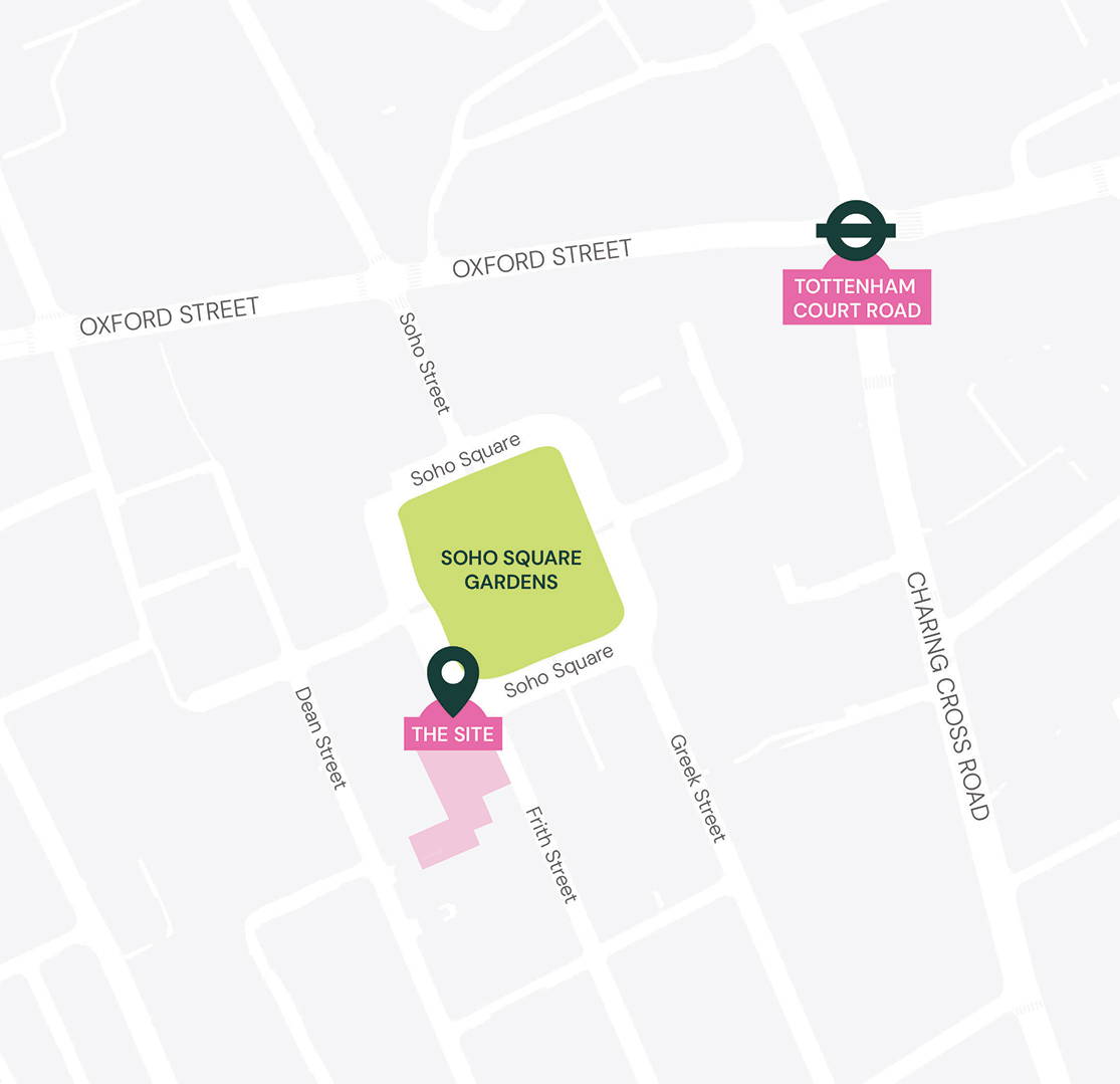 31-32 Soho Square Map